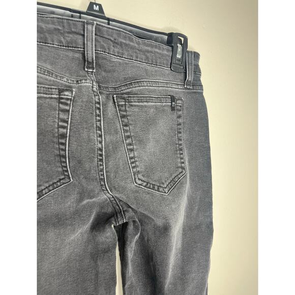 Joes Jeans Black High Rise Raw Hem Skinny Ankle Denim Stretch Jeans Size 28 - Picture 4 of 7